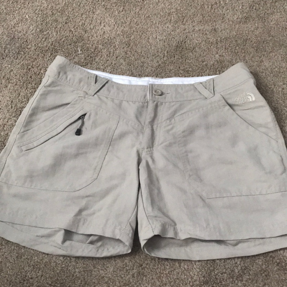 North face tan shorts